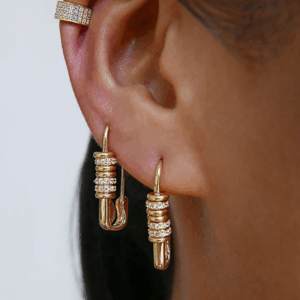 Boucles d’oreilles Soléane – Plaqué Or 14K